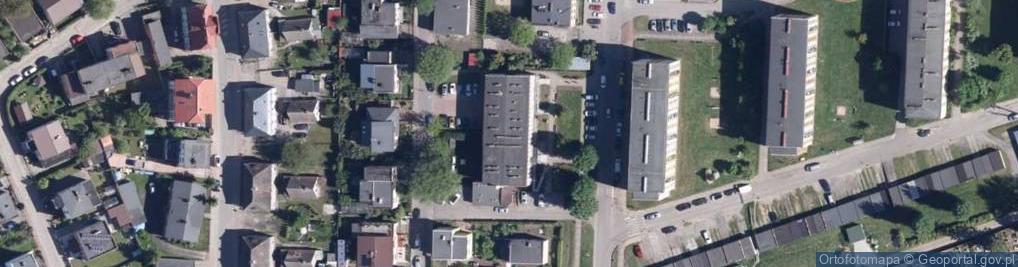 Zdjęcie satelitarne Miejsko-Gminny Ośrodek Pomocy Społecznej