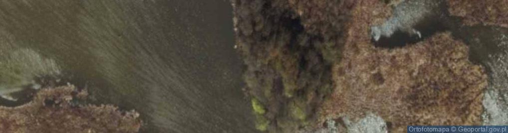 Zdjęcie satelitarne granica szlaku- jez. Sambród