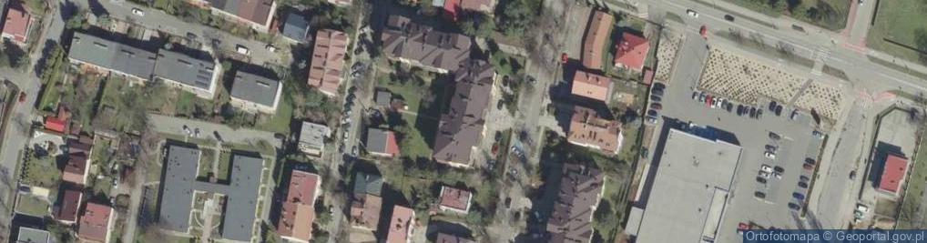 Zdjęcie satelitarne 1.Denmed 2.Parking Centrum Zbigniew Minor