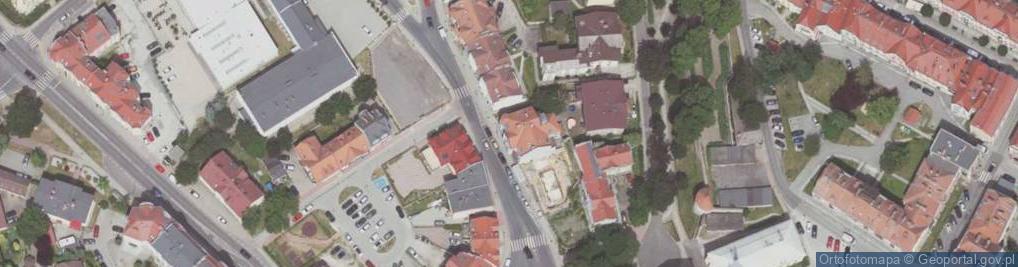 Zdjęcie satelitarne 1) Indywidualna Praktyka Lekarska Jan Borowski2) Usługi Budowlane Jan Borowski