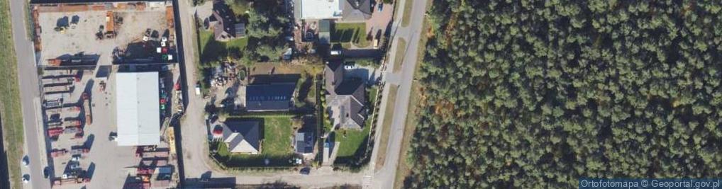 Zdjęcie satelitarne 1.Janusz Wójtowicz Usługi Transportowe2.Spin-Pol Janusz Wójtowicz