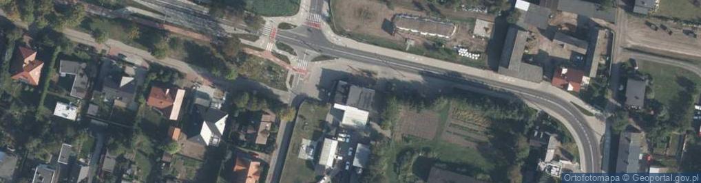 Zdjęcie satelitarne 1."Monika" 2.Sklep Wielobranżowy
