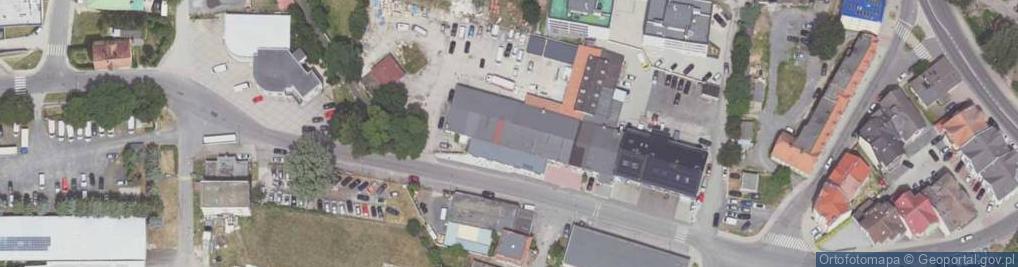 Zdjęcie satelitarne 1)Przedsiębiorstwo Pośrednictwo Handlowe Skandal Nip:612-104-07-34 2)Mebbud Nip:612-178-92-19, Bolesławiec, ul.Orla 6 Skorupka Paweł