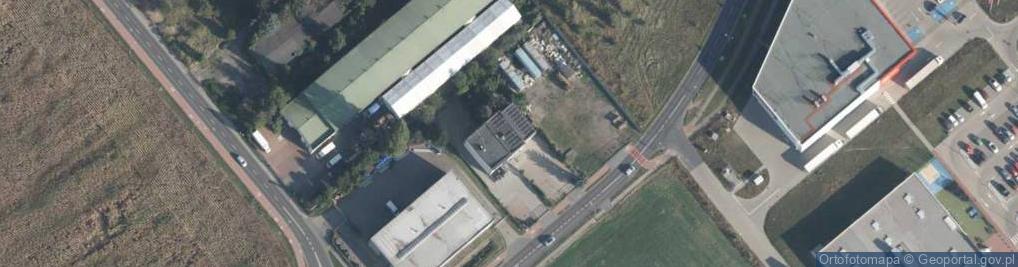 Zdjęcie satelitarne 1) Przedsiębiorstwo Specjalistyczne Ksero-Partner Mikołaj Frąszczak 2) Schefler Development Mikołaj Frąszczak