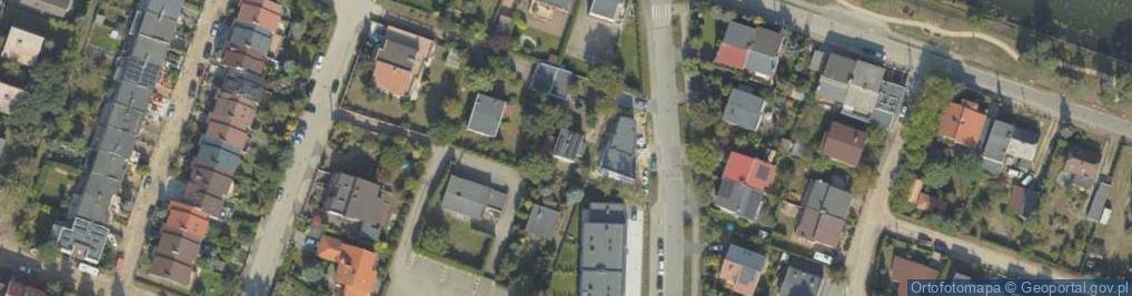 Zdjęcie satelitarne 1.Przedsiębiorstwo Wielobranżowe Perfekta Miłosz Szukała2.Przedsiębiorstwo Wielobranżowe Perfekta Miłosz Szukała