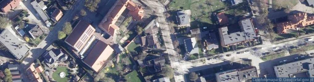 Zdjęcie satelitarne 1.Przedszkole "Brzdąc" 2.Elektro - Szym