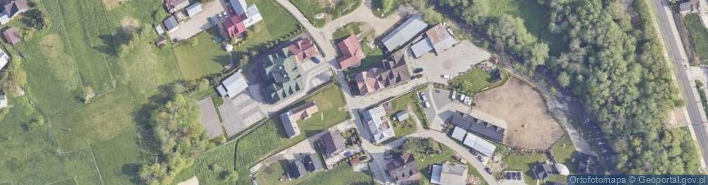 Zdjęcie satelitarne 1.Skupień Andrzej Wynajem Pokoi, 2.Wspólnik Spółki Cywilnej Podhalańska Sieć Handlowa