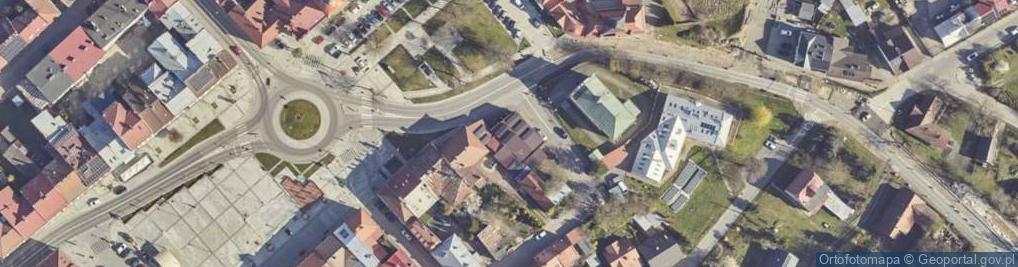 Zdjęcie satelitarne 1.Zakład Hanldowo - Usługowy Arras Andrzej Szczepański 2.Arras Plus SC Szczepański Andrzej