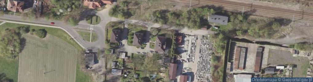 Zdjęcie satelitarne 1.Zakład Kamieniarsko-Betoniarski Gabriela Janusz Botor2.Zakład Kamieniarski Granit Gabriela Botor