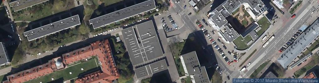 Zdjęcie satelitarne Administracja Osiedla Sadyba Międzyzakładowej Spółdzielni Mieszkaniowej Energetyka
