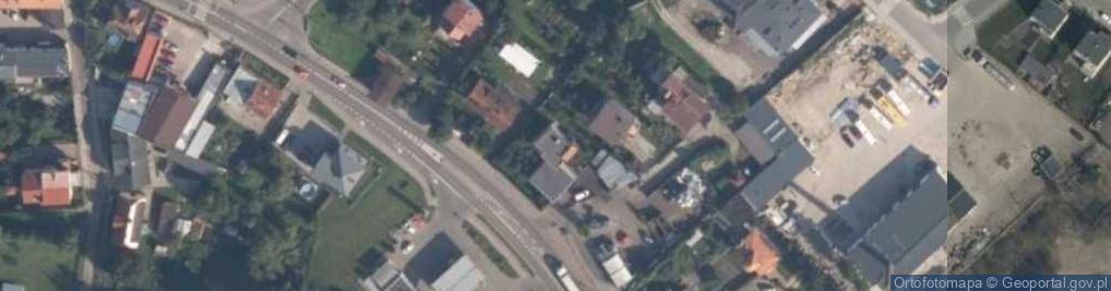 Zdjęcie satelitarne Andrzej Sałek Skup Surowców Wtórnych