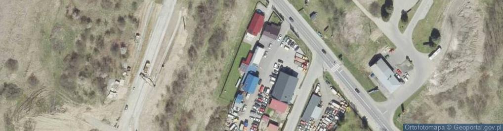 Zdjęcie satelitarne Andrzej Skulich N - G L A S S Firma Handlowo-Usługowa