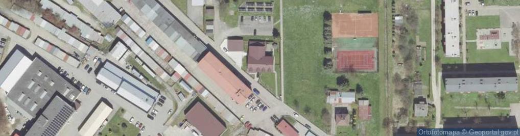 Zdjęcie satelitarne Anna Kołodziej-Wiśniowska Zakład Usługowo-Poligraficzny Piast Kołodziej
