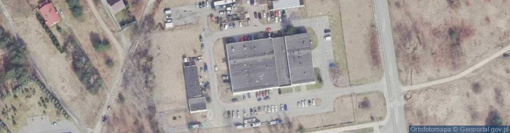 Zdjęcie satelitarne Auto Centrum Ostrowiec w Likwidacji