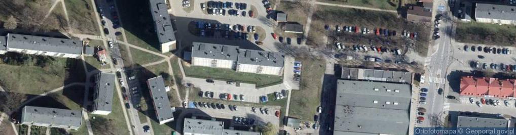 Zdjęcie satelitarne Bezpośrednia Sprzedaż Art Konsumpcyjnych Budowa Sieci Market z Sawko