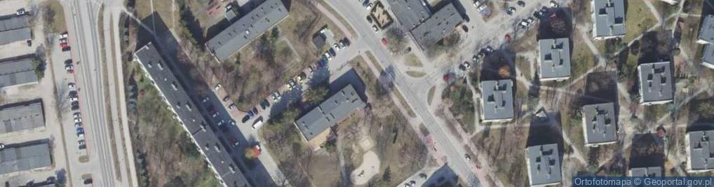 Zdjęcie satelitarne Biprot Prewencja Biuro Projektowo Technologiczne i Ochr P Poż