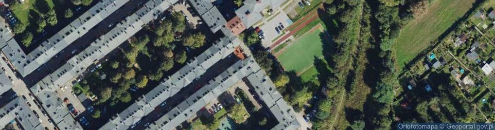 Zdjęcie satelitarne Biuro Projektów Mostowych Sosnowiec