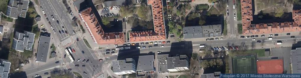 Zdjęcie satelitarne Biuro Usług Turystycznych Mokotów Bolesław Lożek