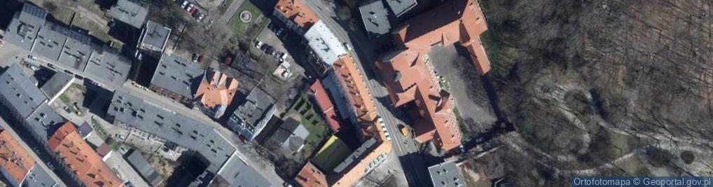 Zdjęcie satelitarne Biuro Wałbrzyskiego Związku Wodociągów i Kanalizacji