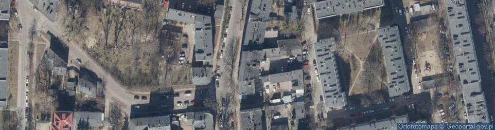 Zdjęcie satelitarne Bursa Szkół Artystycznych w Łodzi