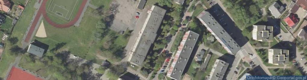 Zdjęcie satelitarne Bursa Szkolna nr 2 w Łomży ul Stacha Konwy 13