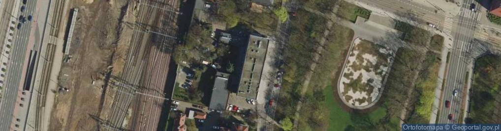 Zdjęcie satelitarne Centrum Doradztwa i Rozwoju Techniki Federacji Stowarzyszeń Naukowo Technicznych Not Rada w Poznaniu