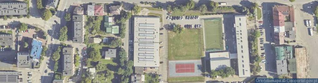 Zdjęcie satelitarne Centrum Kształcenia Praktycznego w Jaśle