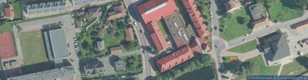 Zdjęcie satelitarne Centrum Kształcenia Zawodowego i Ustawicznego w Niepołomicach