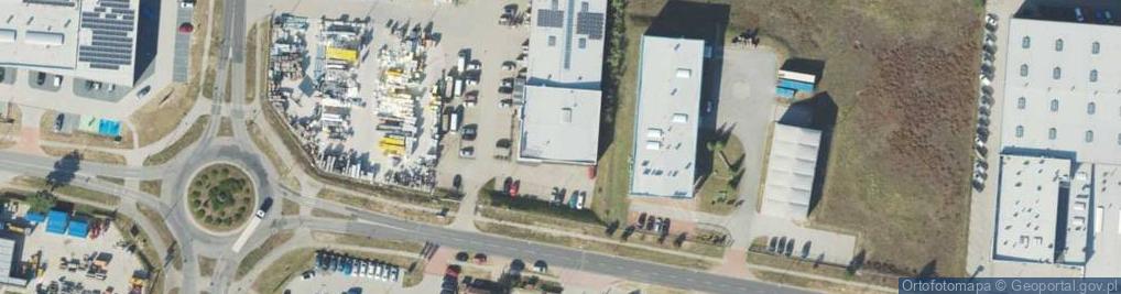 Zdjęcie satelitarne Centrum Materiałów Budowlanych Nieruchomości