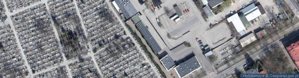 Zdjęcie satelitarne Centrum Pogrzebowe