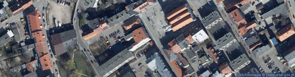Zdjęcie satelitarne Cudzysłów