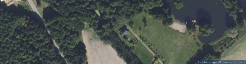 Zdjęcie satelitarne Dom Nad Łowiskiem Turystyka Wiejska Paweł Karło