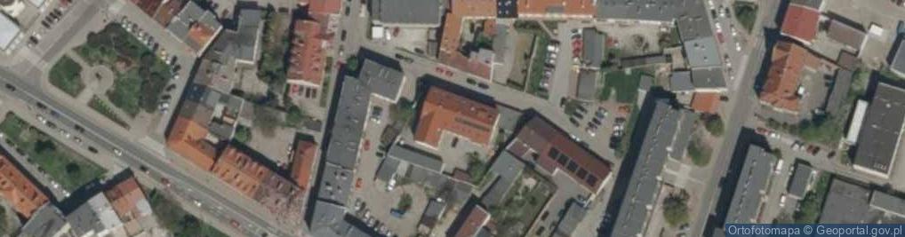 Zdjęcie satelitarne Dom Pomocy Społecznej w Strzelcach Opolskich z Filią w Szymiszowie i z Filią w Leśnicy