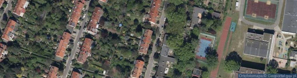Zdjęcie satelitarne Domańska D., Wrocław