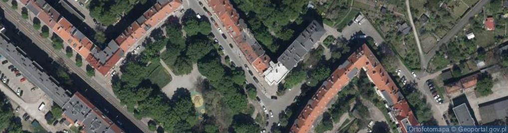 Zdjęcie satelitarne Domińska R., Wrocław