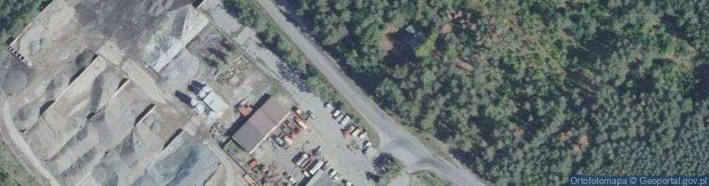 Zdjęcie satelitarne Drewmex. Tartak