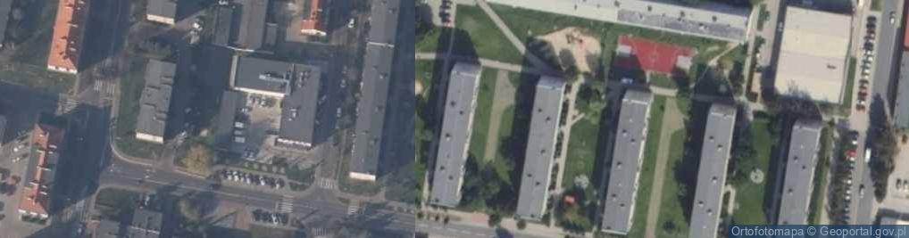 Zdjęcie satelitarne Działalność Handlowa Produktami Firmy Atwor