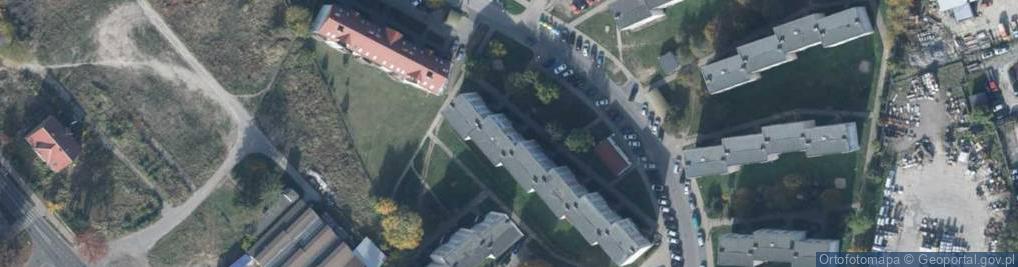 Zdjęcie satelitarne Działalność Usługowo - Handlowa Mariusz Włodarczyk