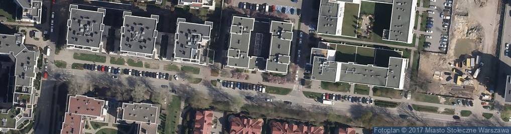 Zdjęcie satelitarne Ekopolis Stowarzyszenie Mieszkańców Osiedla TBS Bemowo przy ul Gen T Pełczyńskiego w Warszawie