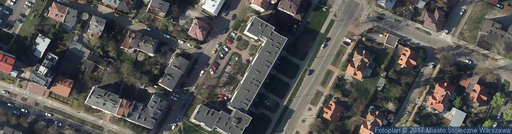 Zdjęcie satelitarne Fabryka Uśmiechów Centrum Edukacji Dziecięcej Irena Maliszewska Anna Sokulska w Warszawie