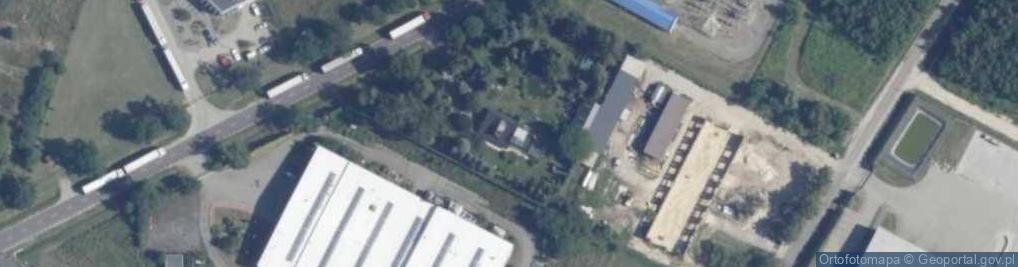 Zdjęcie satelitarne Fabryka Wyrobów Kowalstwa Artystycznego Aljan Jan Cygankiewicz Aleksander Matuszewski