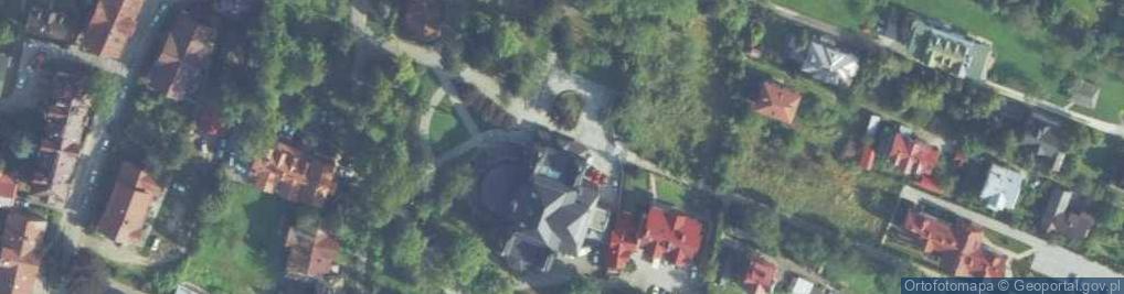 Zdjęcie satelitarne Fundacja Andrzeja Mańkowskiego Szczawnica