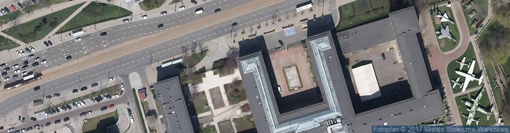 Zdjęcie satelitarne Fundacja Zbiorów Sztuki Współczesnej Muzeum Narodowego w Warszawie