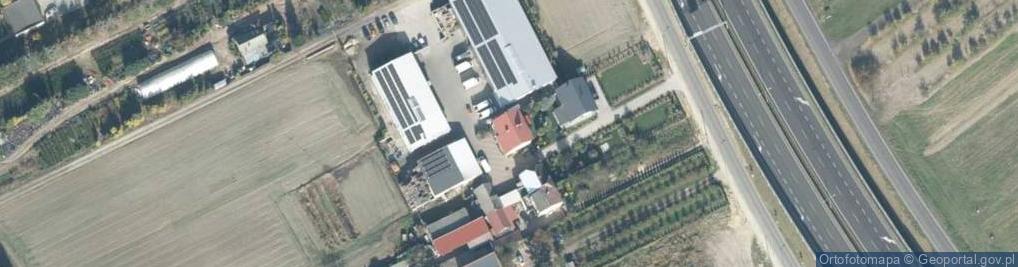 Zdjęcie satelitarne Gacek Hurtownia Owoców i Warzyw Wynajem Domków Letniskowych Danuta Gacek