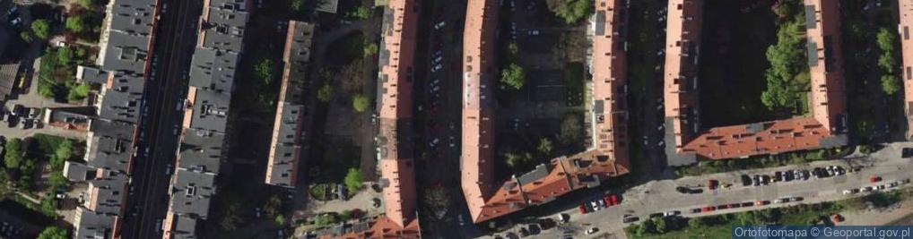 Zdjęcie satelitarne Gawkowska E., Wrocław
