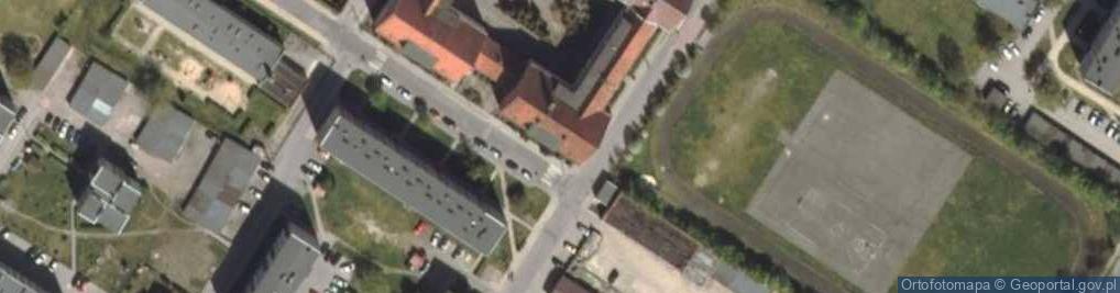 Zdjęcie satelitarne Gimnazjum nr 1 w Braniewie