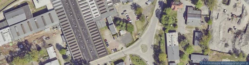 Zdjęcie satelitarne Gliwicka Fabryka Konstrukcji Stalowych w Likwidacji