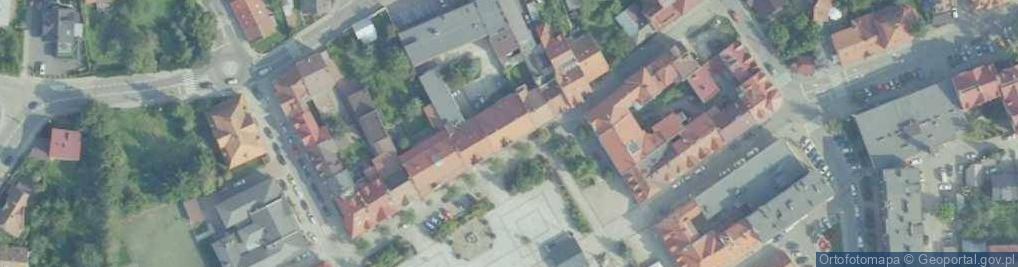 Zdjęcie satelitarne Gmina Myślenice