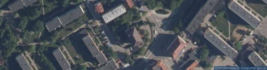 Zdjęcie satelitarne Gmina Olecko Urząd Miejski w Olecku