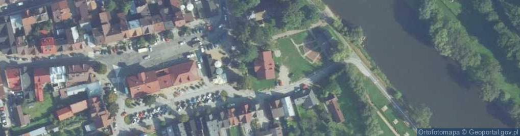 Zdjęcie satelitarne Gminne Centrum Kultury w Krościenku Nad Dunajcem
